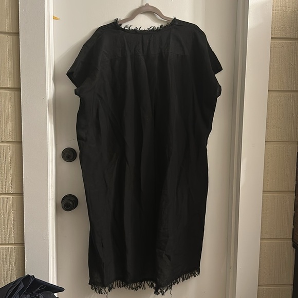 Layerz Clothing Dress Sz 3XL Black Lined Embroidered Boho black - Picture 7 of 7